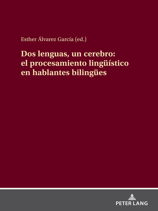 Title details for Dos lenguas, un cerebro by Esther Álvarez García - Available